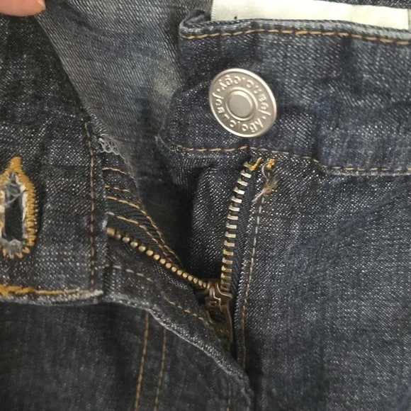 Jeanology Collection Classic Dark Blue Wide Leg Jeans, Sz12 - Picture 5 of 12